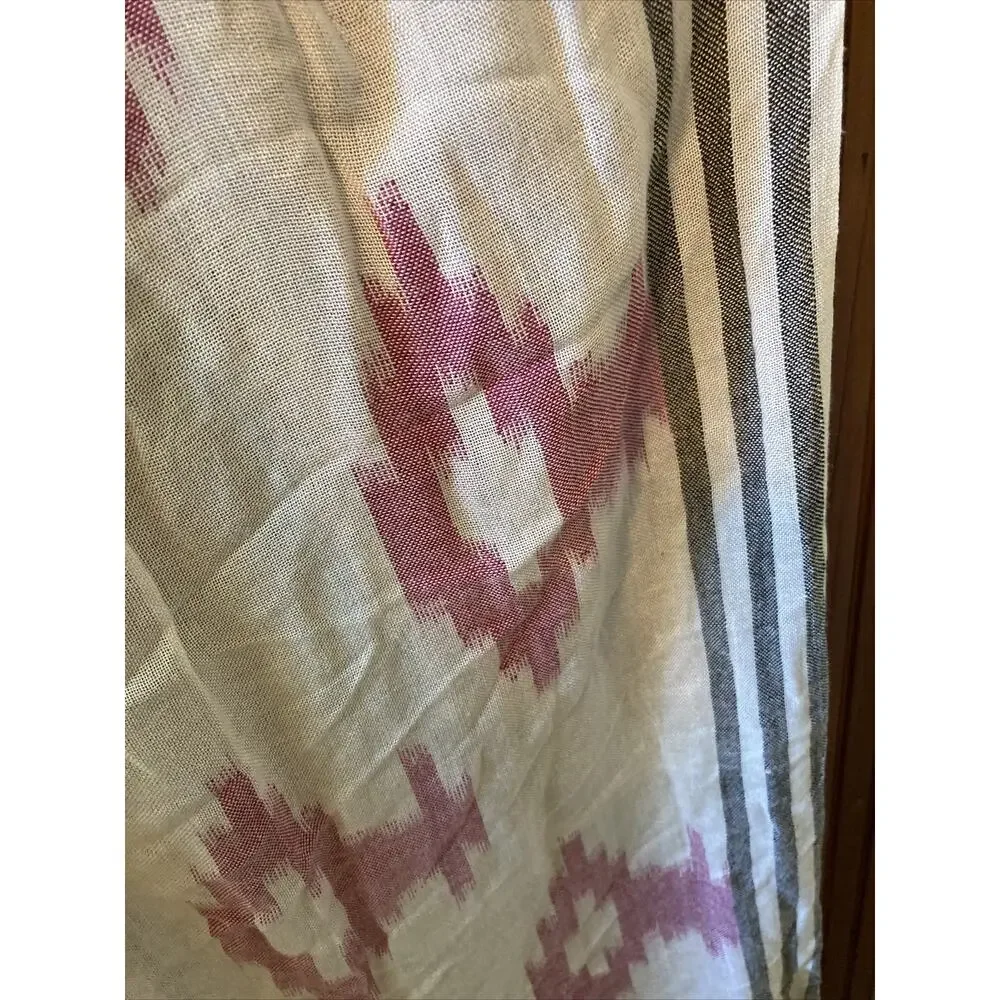Trades Of Hope Destination Womens Wrap Scarf Fringe 100% Cotton Southwestern